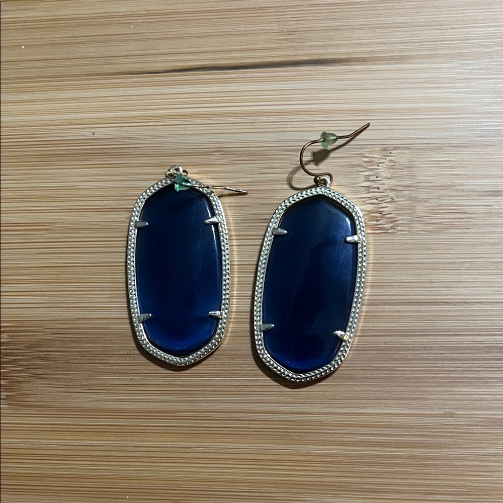 Kendra Scott Navy Danielle Earrings
